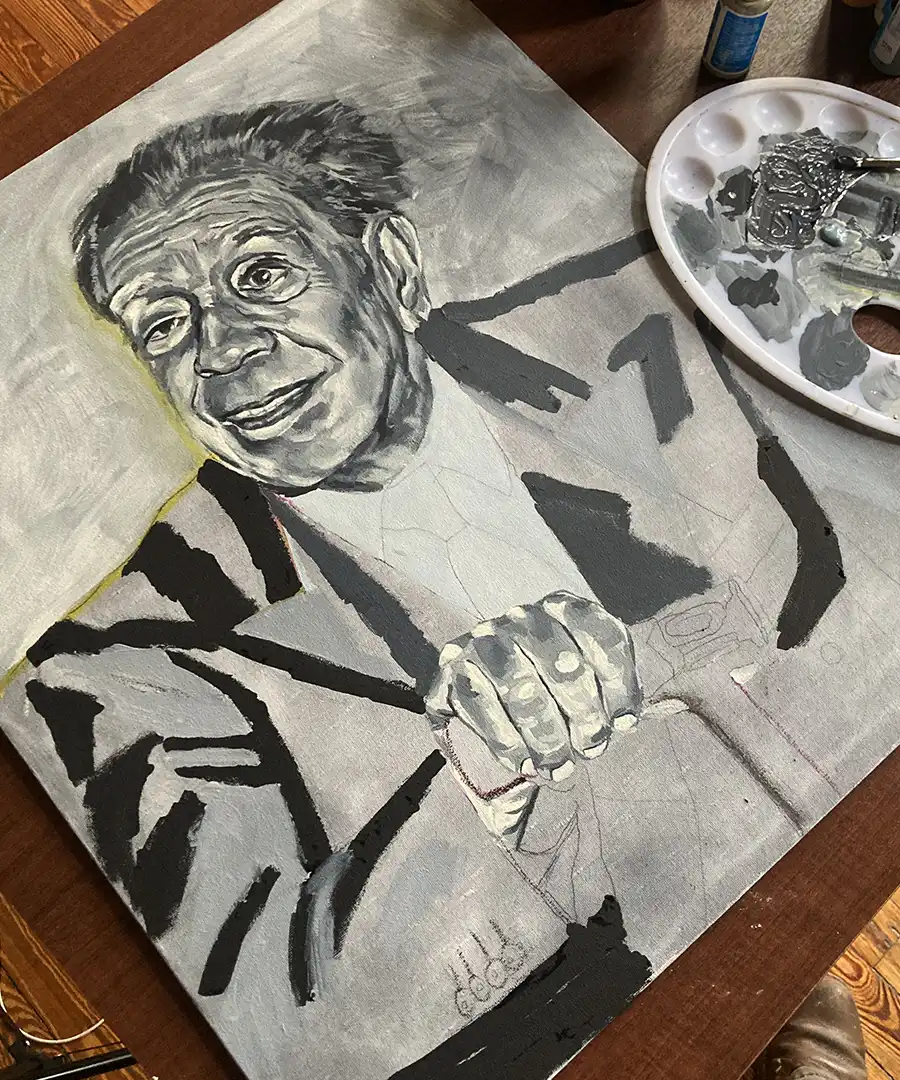 Borges Ceguera Acrílico 3