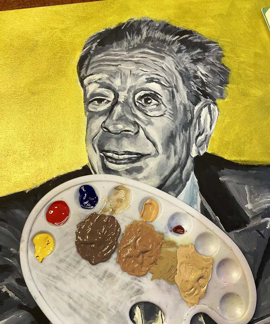 Borges Ceguera Acrílico 4
