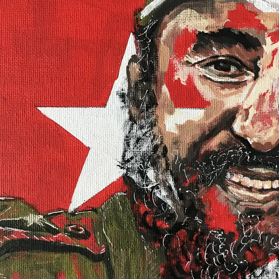 Fidel Castro Acrílico 5