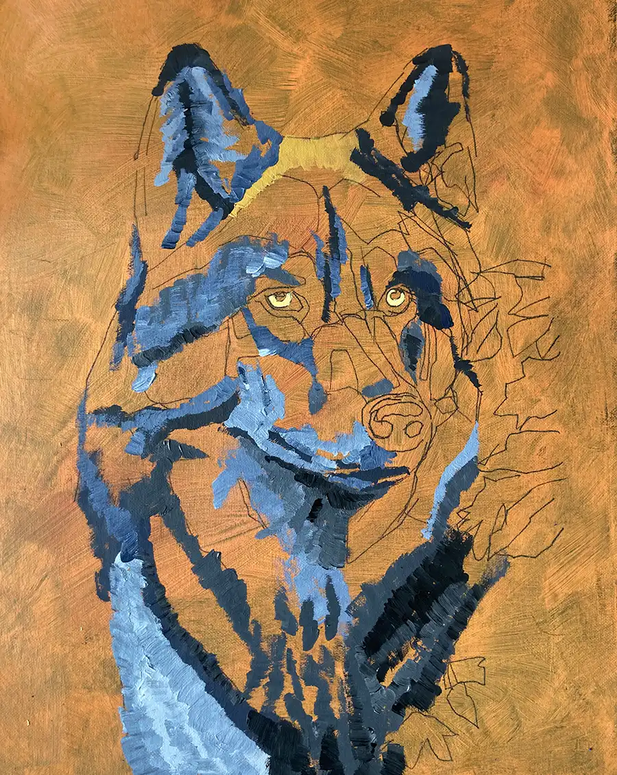 Lobo Acrílico 3