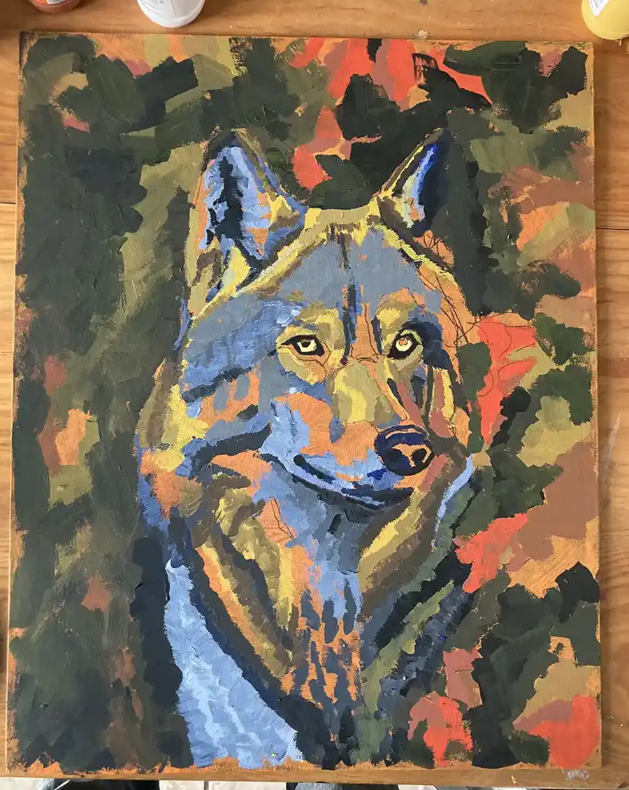 Lobo Acrílico 5