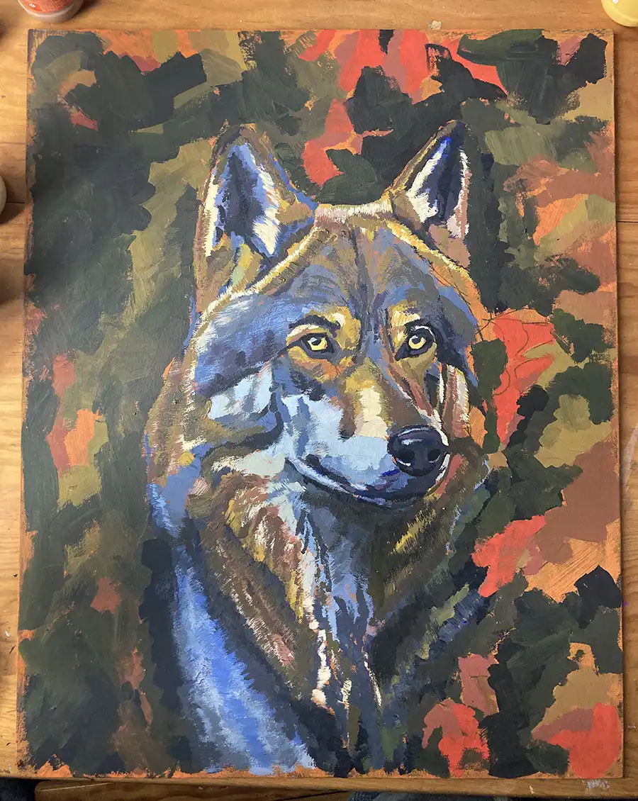 Lobo Acrílico 6