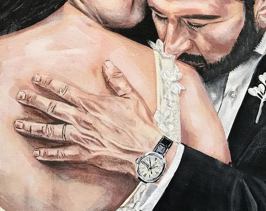 Sofía y Alain Acrílico 7